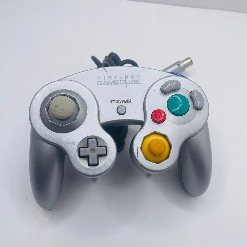 OEM Platinum Silver Nintendo GameCube Wired GC Controller DOL-003